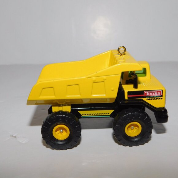 VTG 1996 Hallmark Keepsake Yellow Tonka Dump Truck Christmas Tree Ornament - Picture 3 of 8